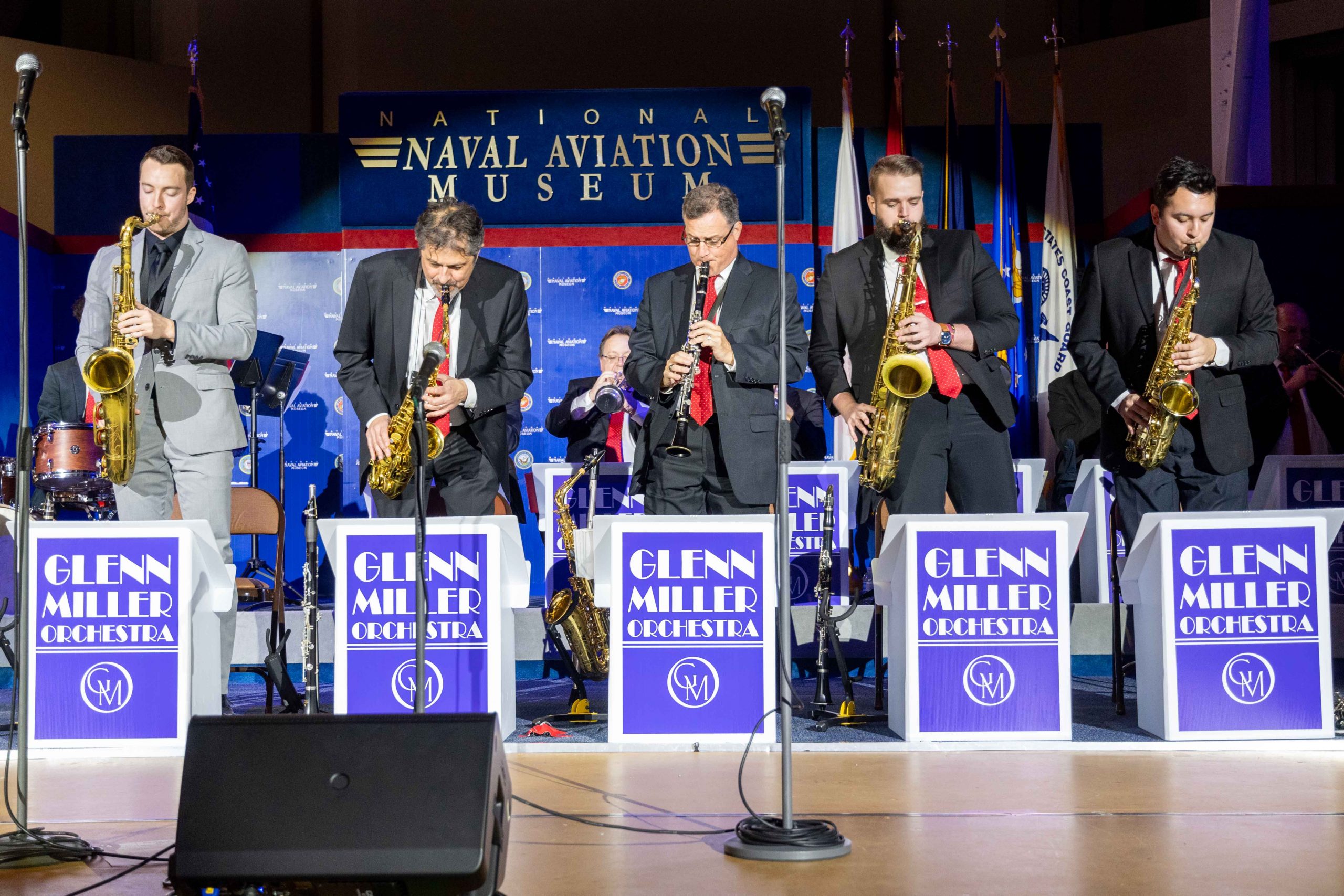 Glenn Miller Orchestra performing at the National Naval Aviation Museum in 2022